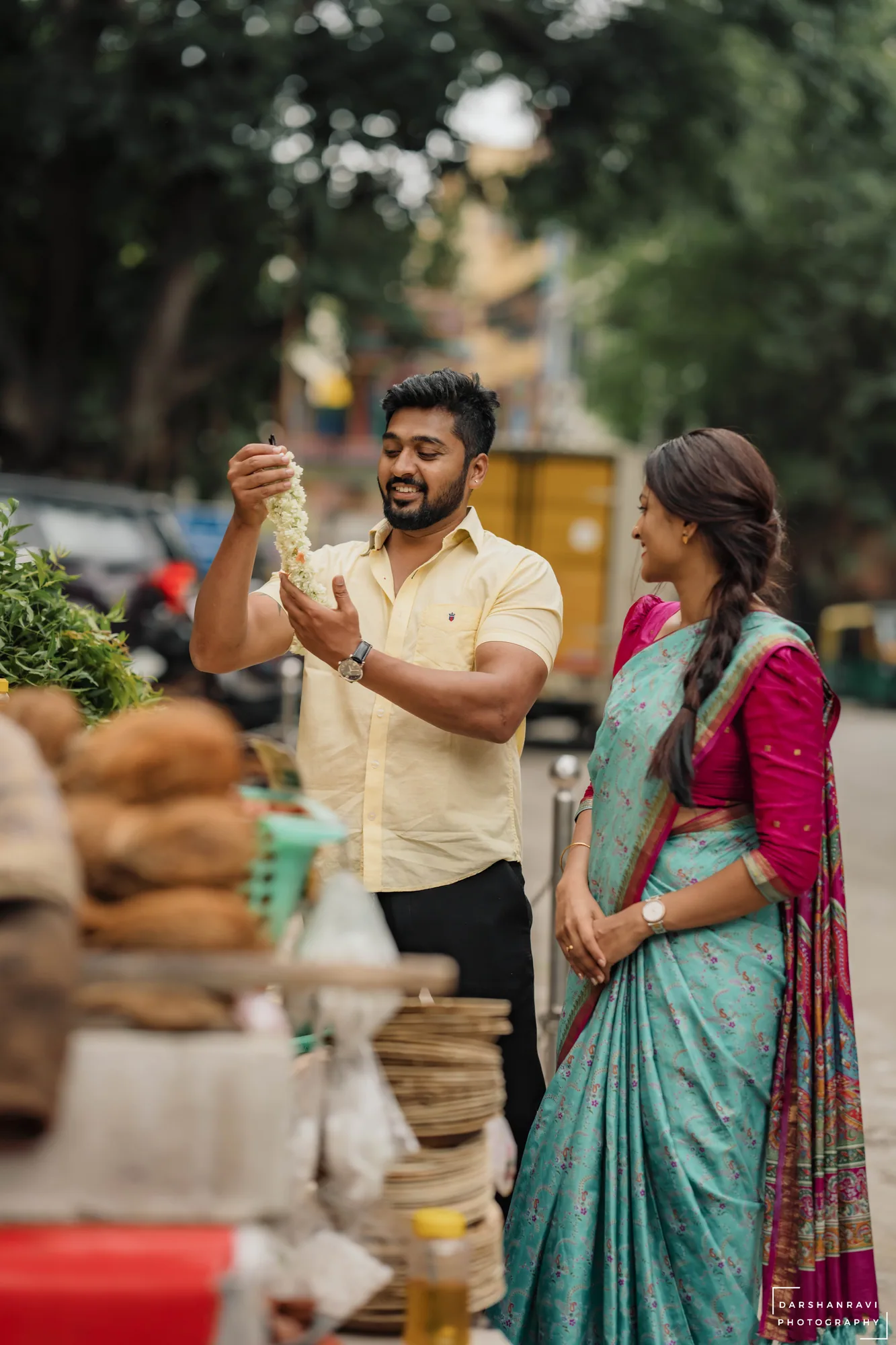 Aishwarya & Gnanesh — photographed by Darshan Ravi Photography
