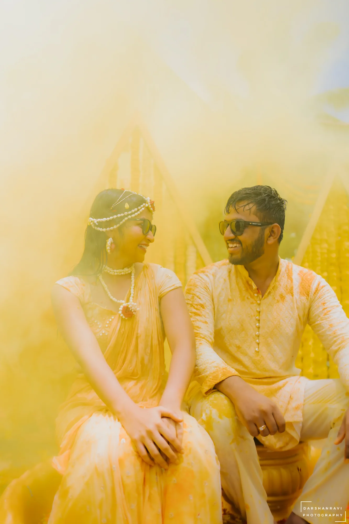 Amala & Darshan — Haldi, photographed by Darshan Ravi Photography