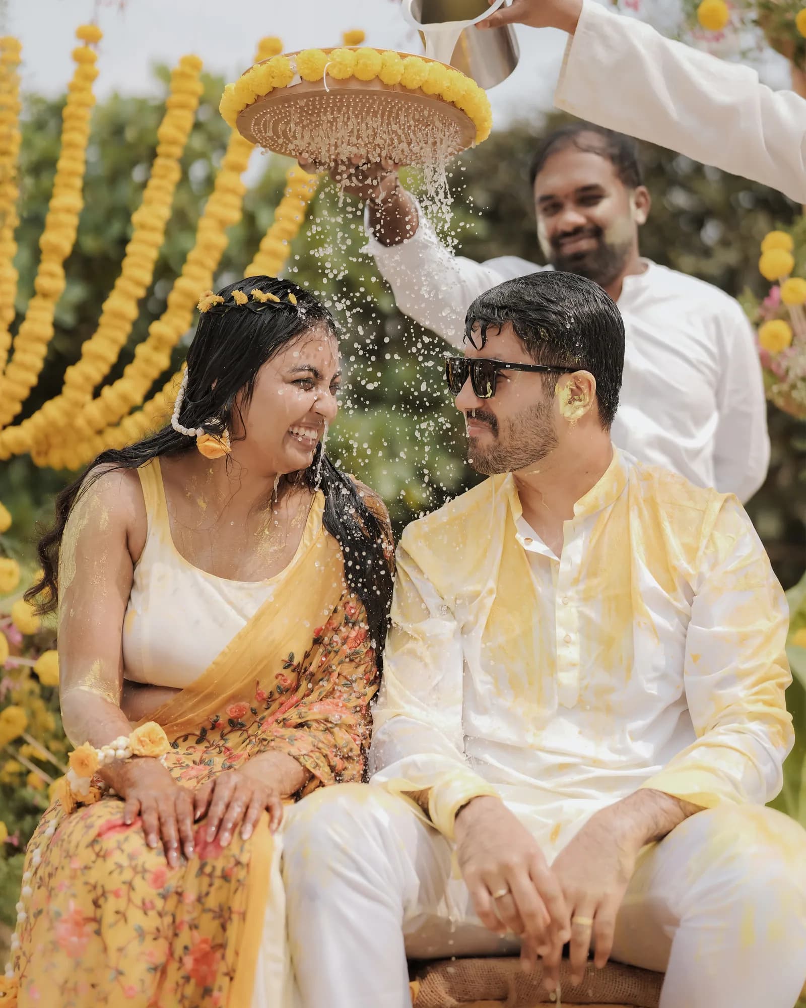 Chandan & Pragna — Haldi, photographed by Darshan Ravi Photography