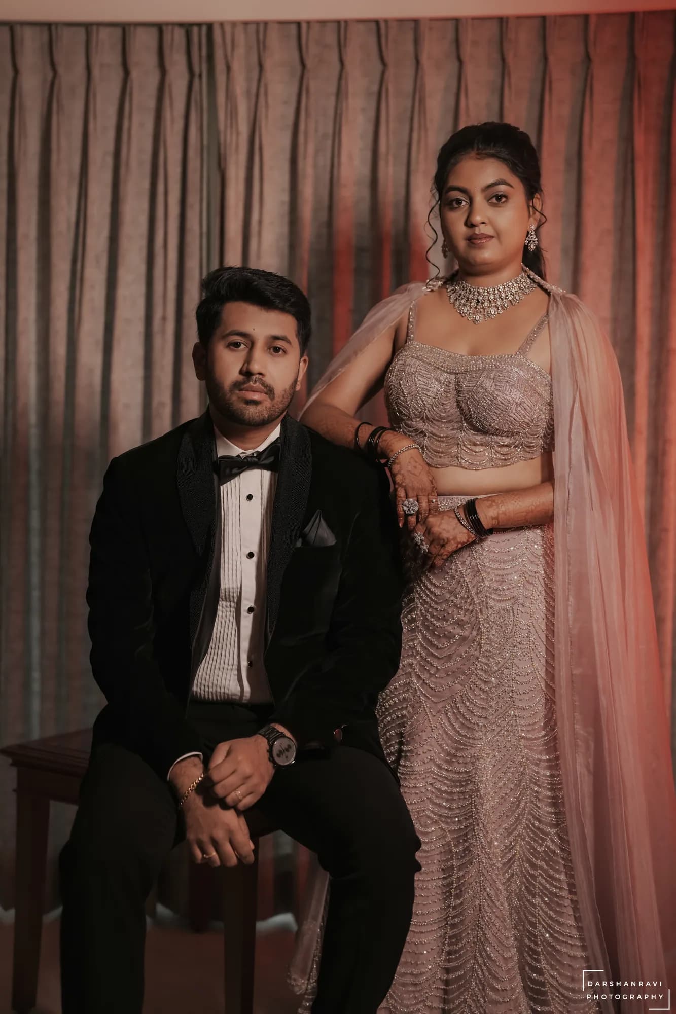 Chandan & Pragna — Reception, photographed by Darshan Ravi Photography