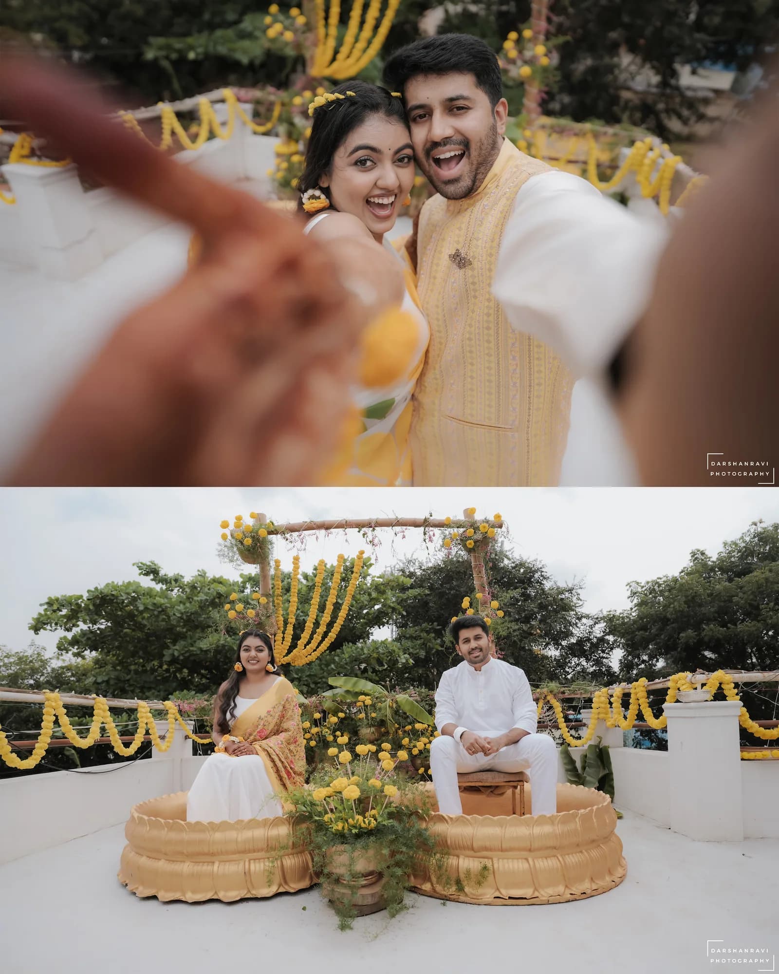 Chandan & Pragna — Haldi, photographed by Darshan Ravi Photography