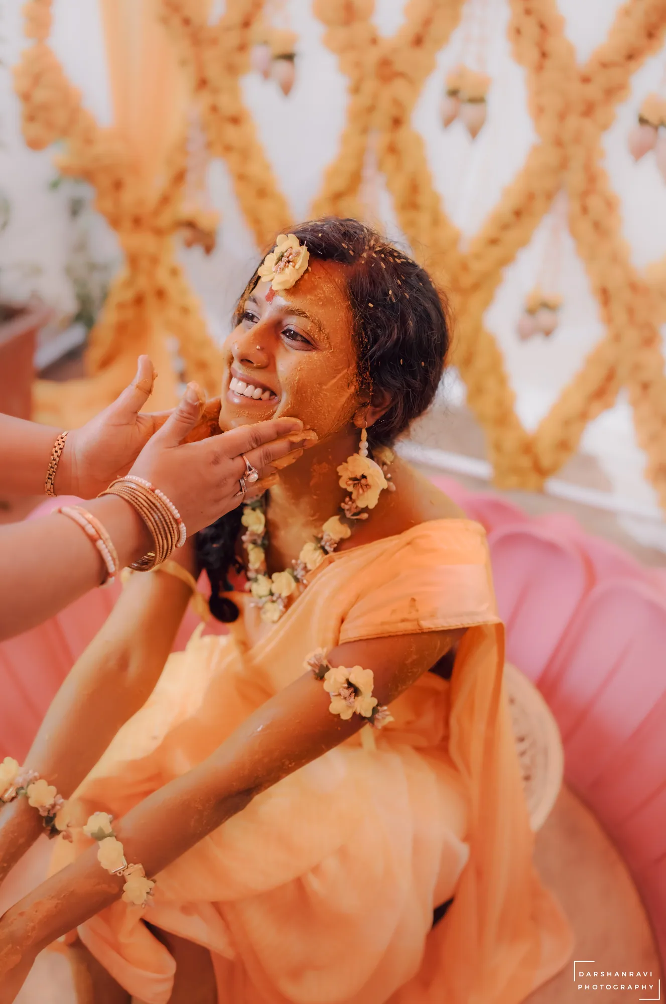 Gouthami & Akarsh — Haldi, photographed by Darshan Ravi Photography