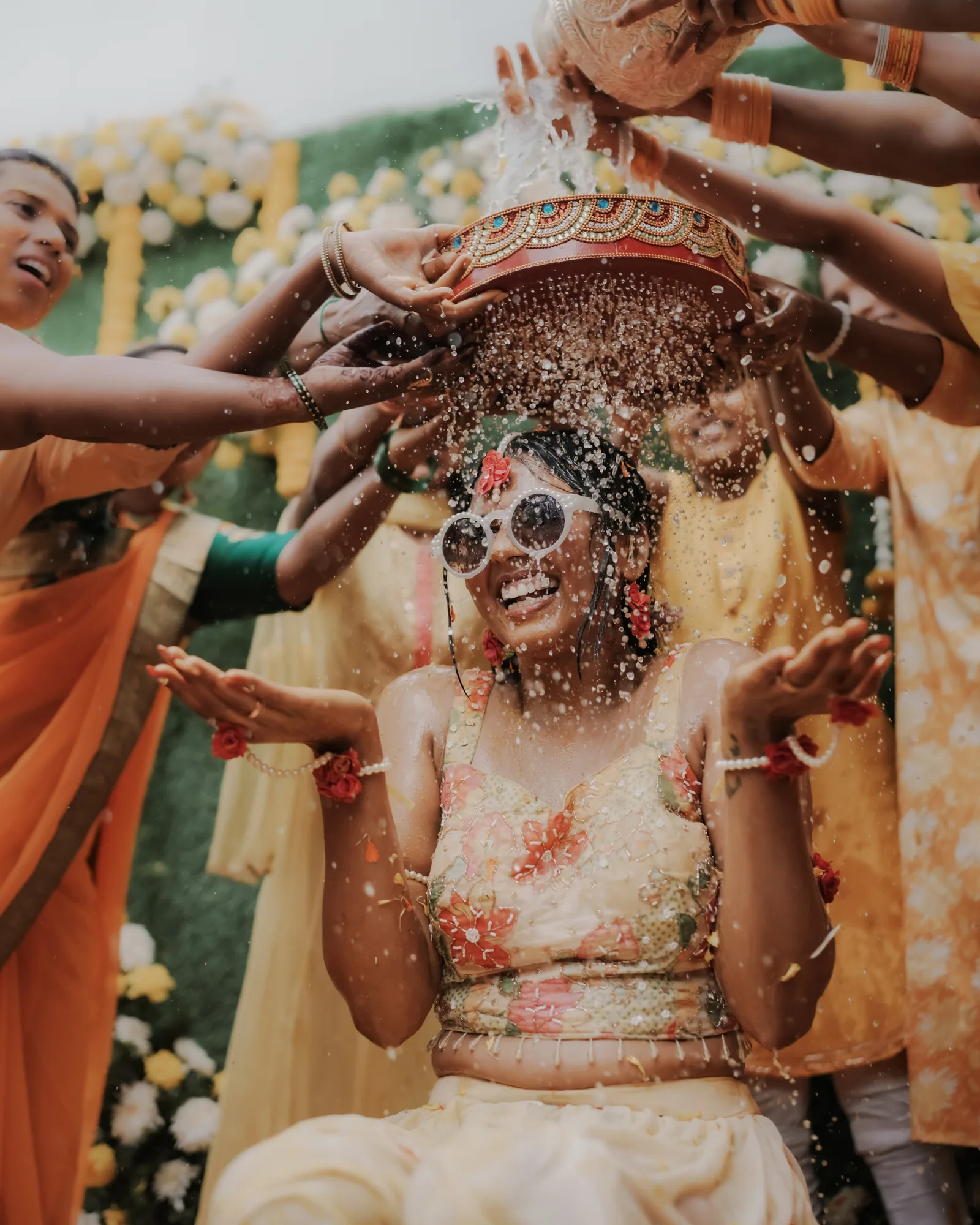 Kalpana & Prathap — Haldi, photographed by Darshan Ravi Photography