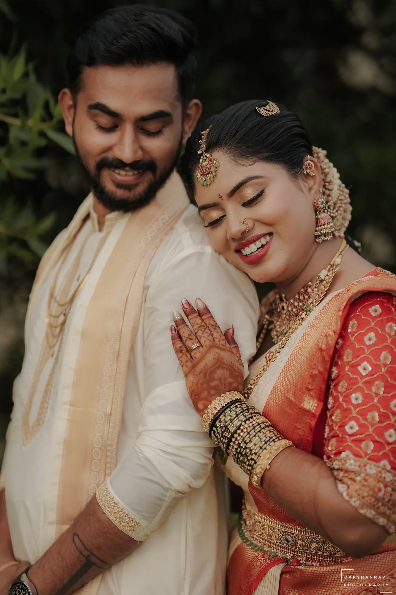 Kavya & Niranjan — photographed by Darshan Ravi Photography