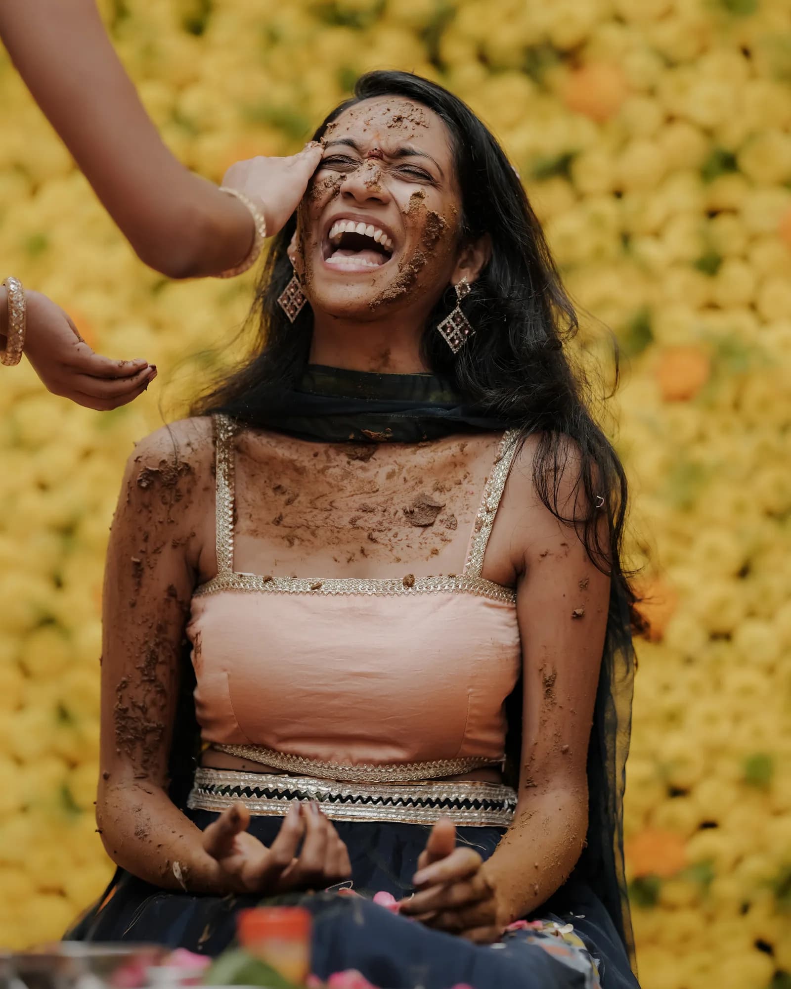 Manisha & Pronoy — Haldi, photographed by Darshan Ravi Photography