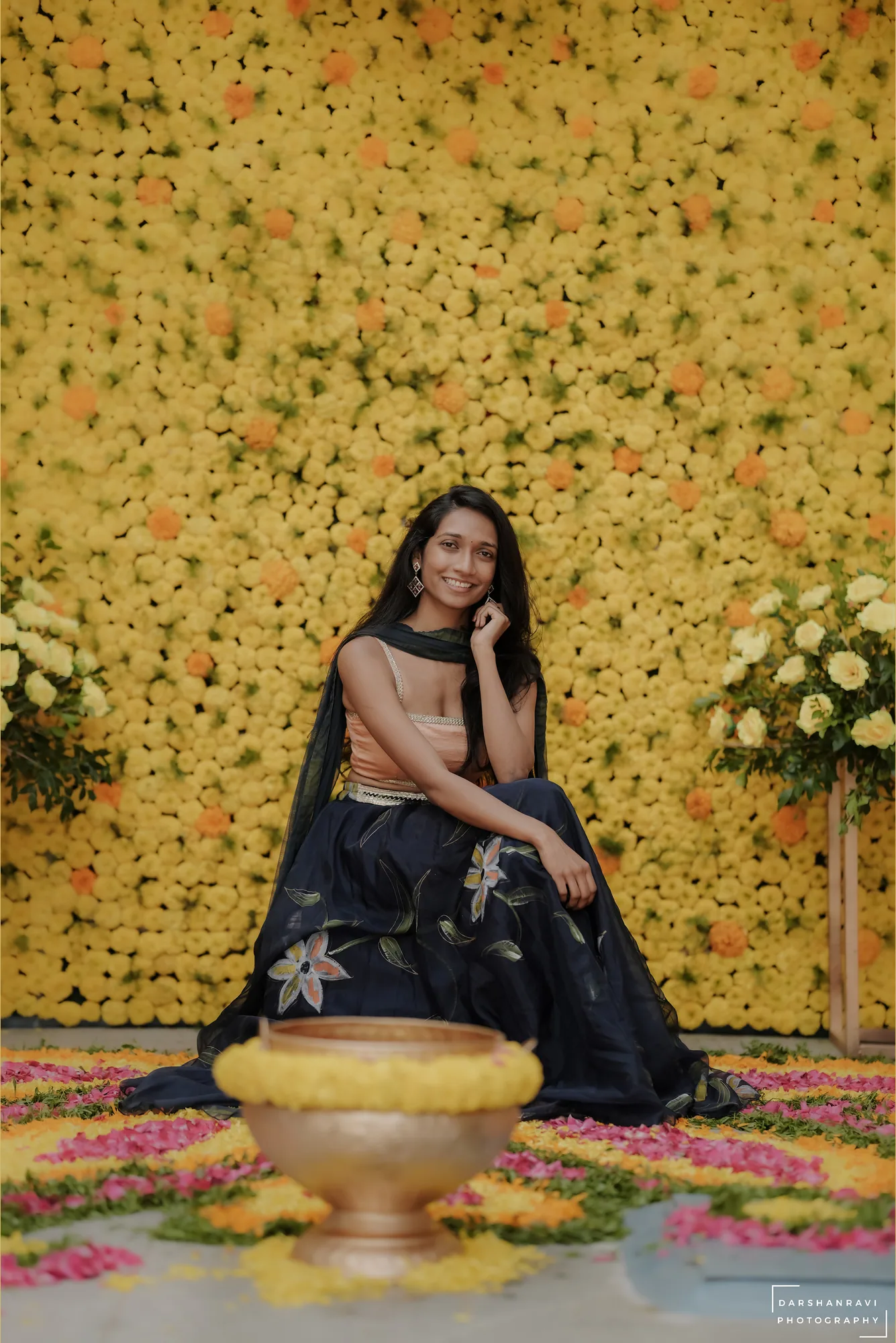 Manisha & Pronoy — Haldi, photographed by Darshan Ravi Photography