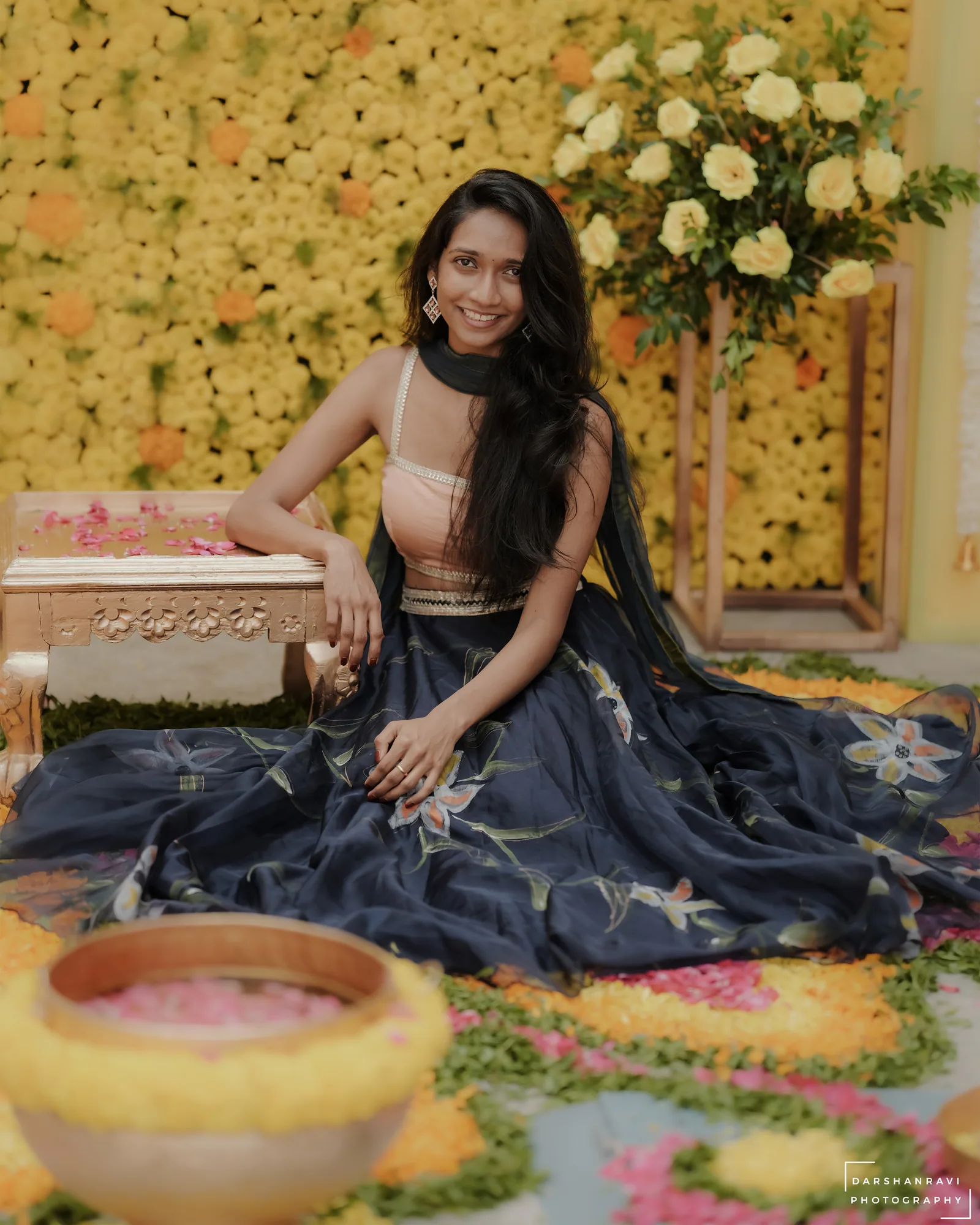 Manisha & Pronoy — Haldi, photographed by Darshan Ravi Photography
