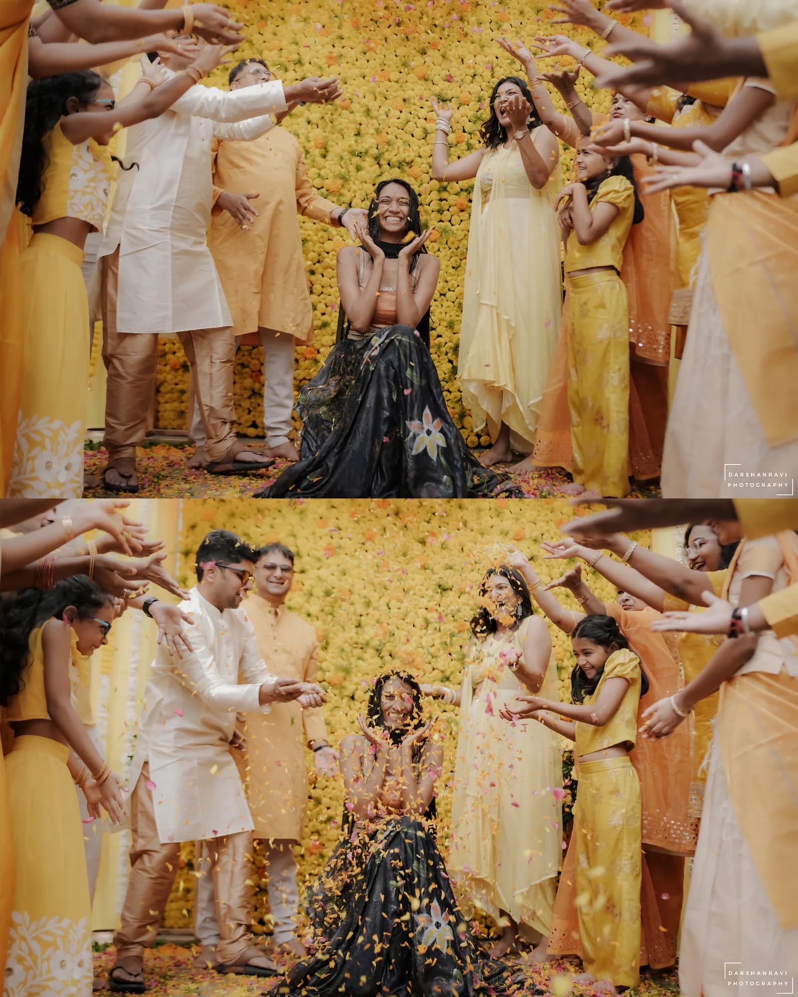 Manisha & Pronoy — Haldi, photographed by Darshan Ravi Photography