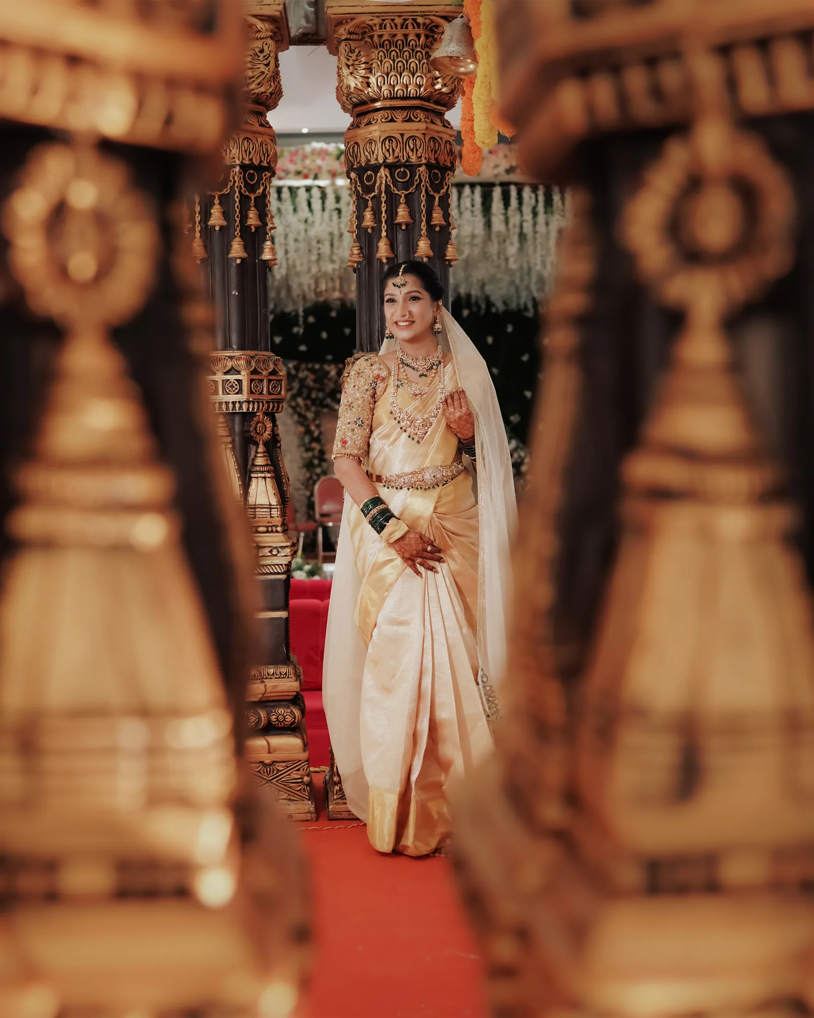 Prakruthi & Rakshith — Muhurtham, photographed by Darshan Ravi Photography