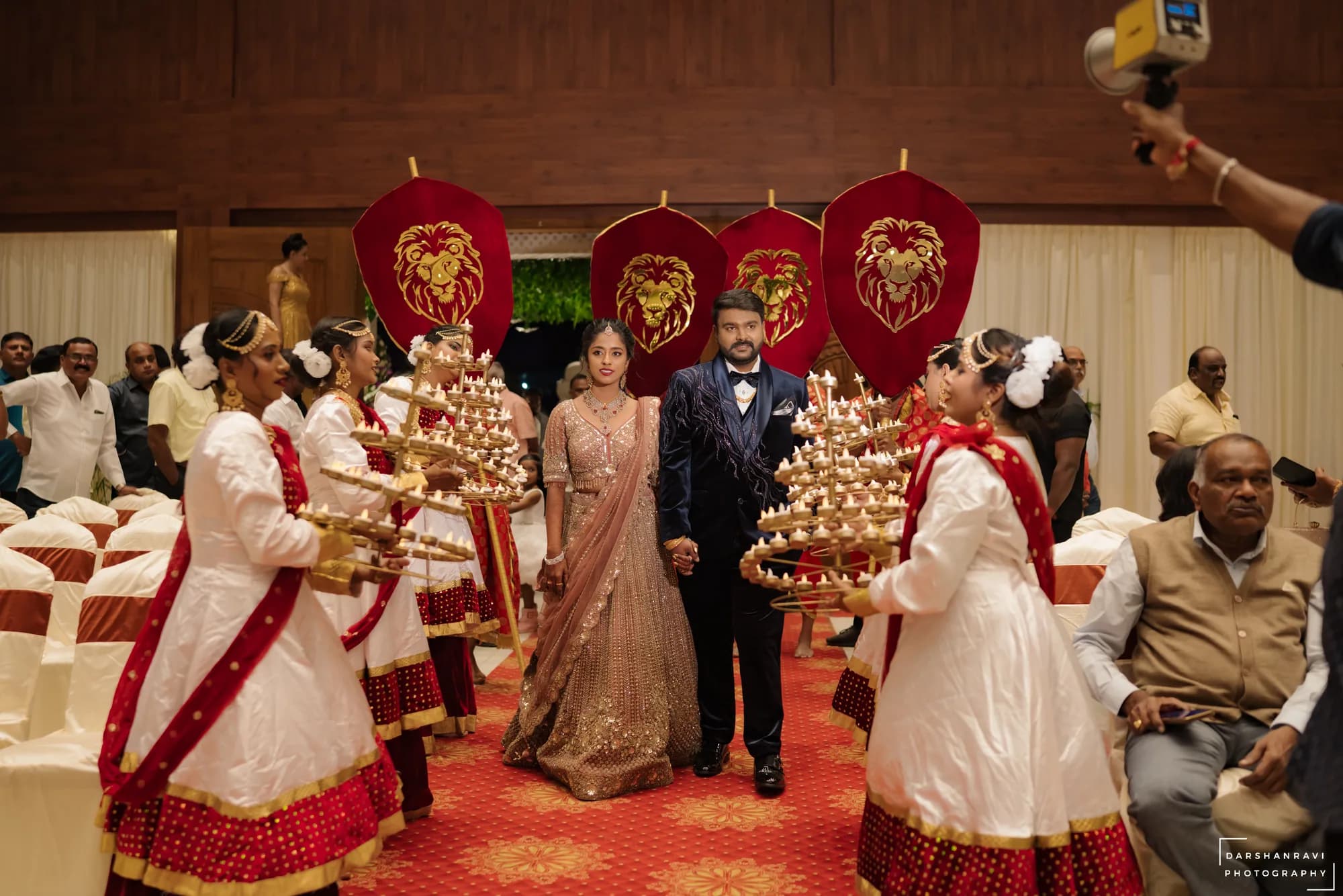 Prateeksha & Vinod — Reception, photographed by Darshan Ravi Photography