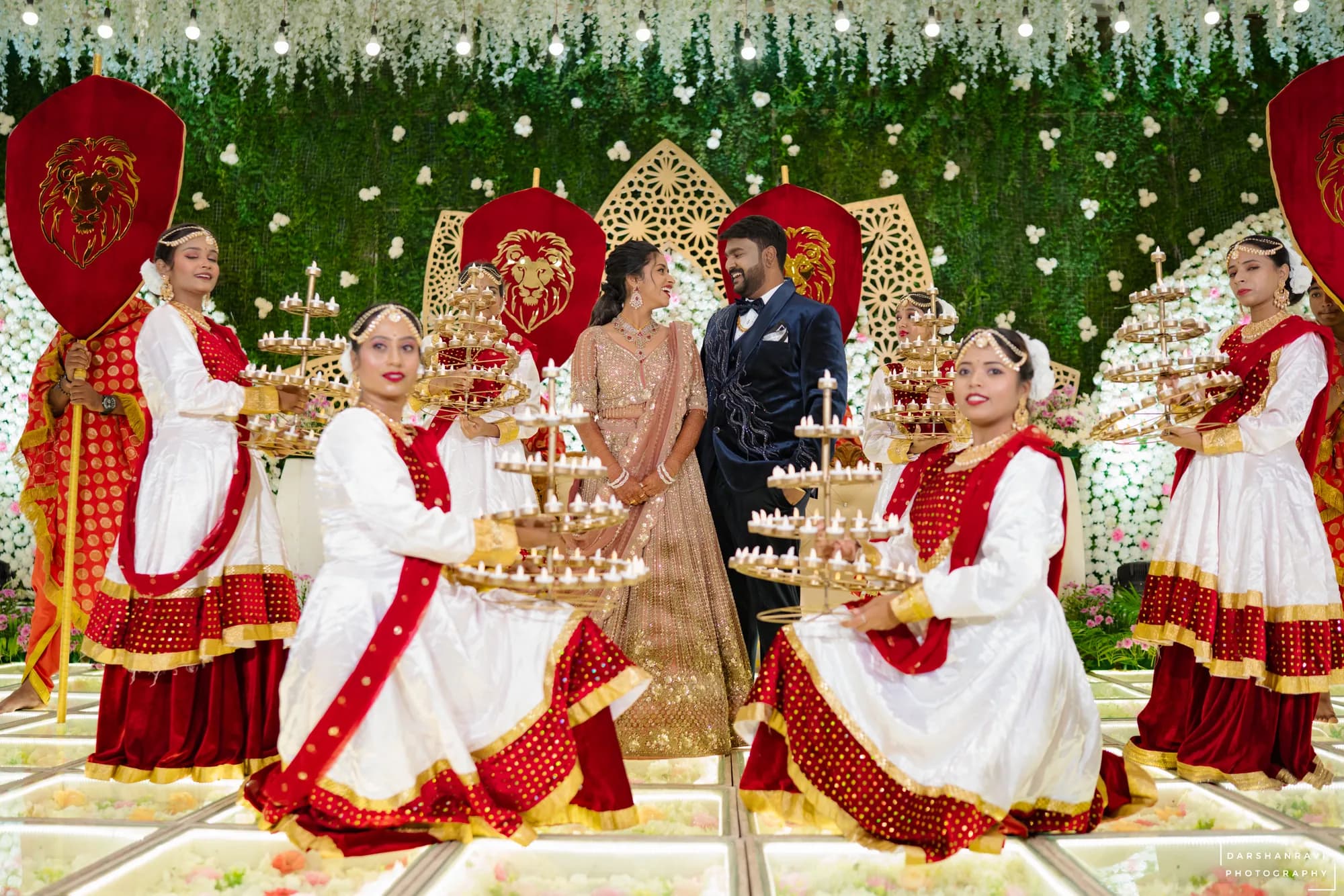 Prateeksha & Vinod — Reception, photographed by Darshan Ravi Photography