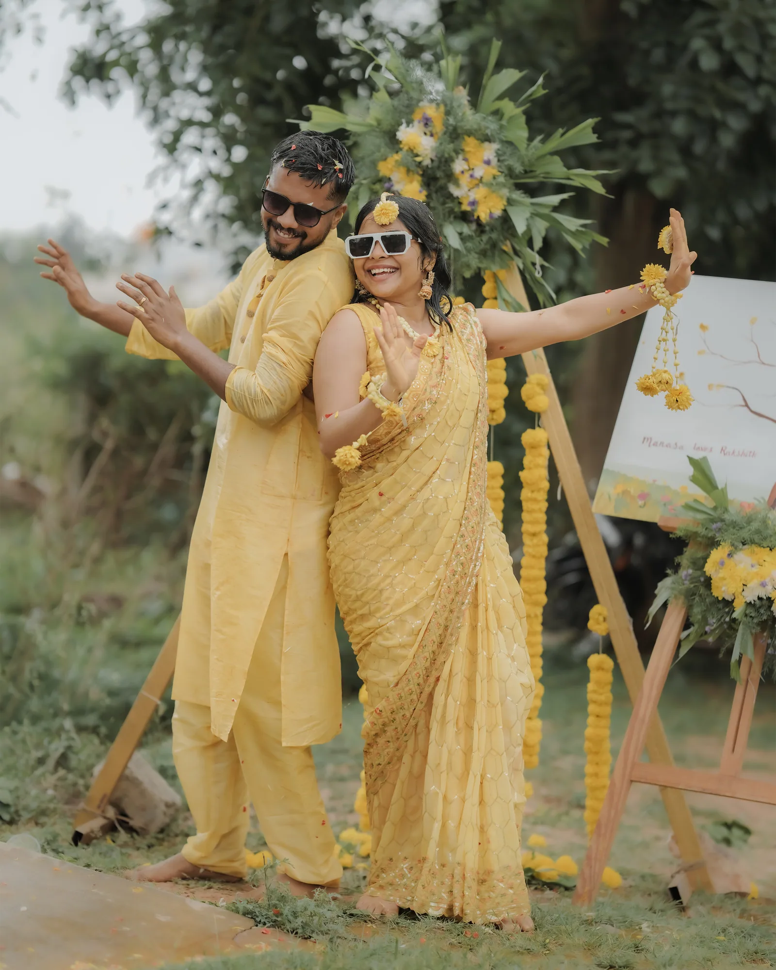 Rakshith & Manasa — Haldi, photographed by Darshan Ravi Photography