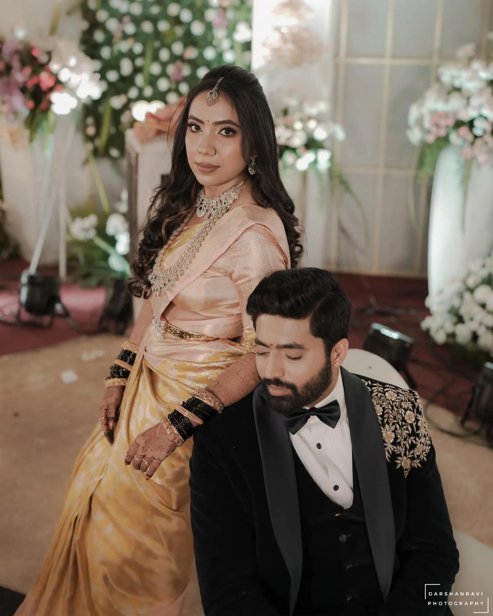 Rakshitha & Kiran — Reception, photographed by Darshan Ravi Photography