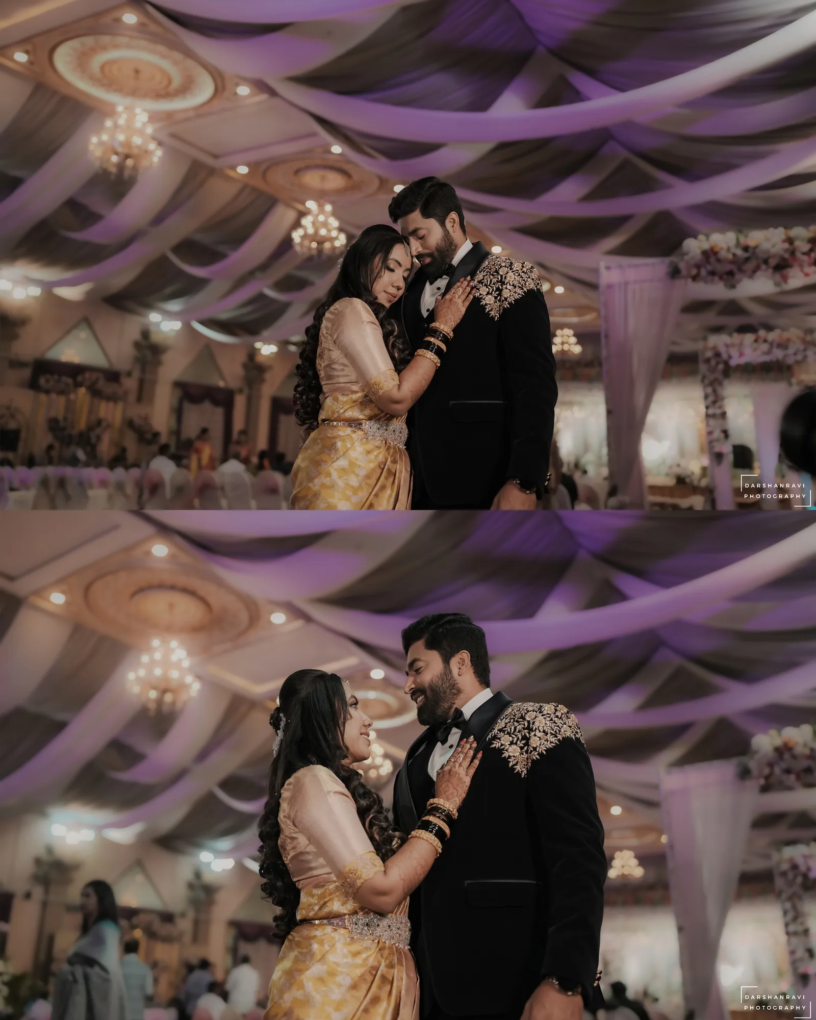 Rakshitha & Kiran — Reception, photographed by Darshan Ravi Photography
