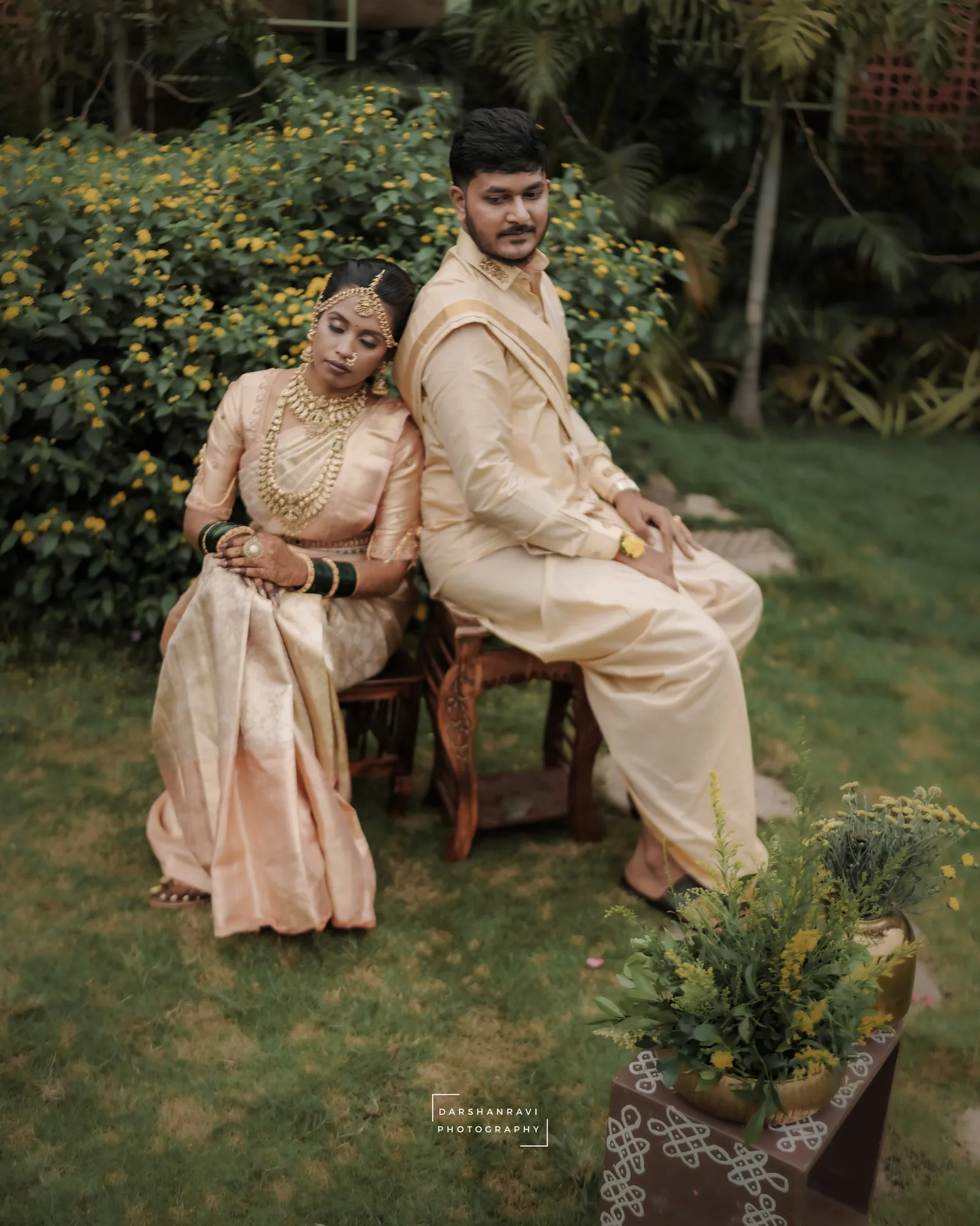 Sharath & Yogeetha — Muhurtham, photographed by Darshan Ravi Photography