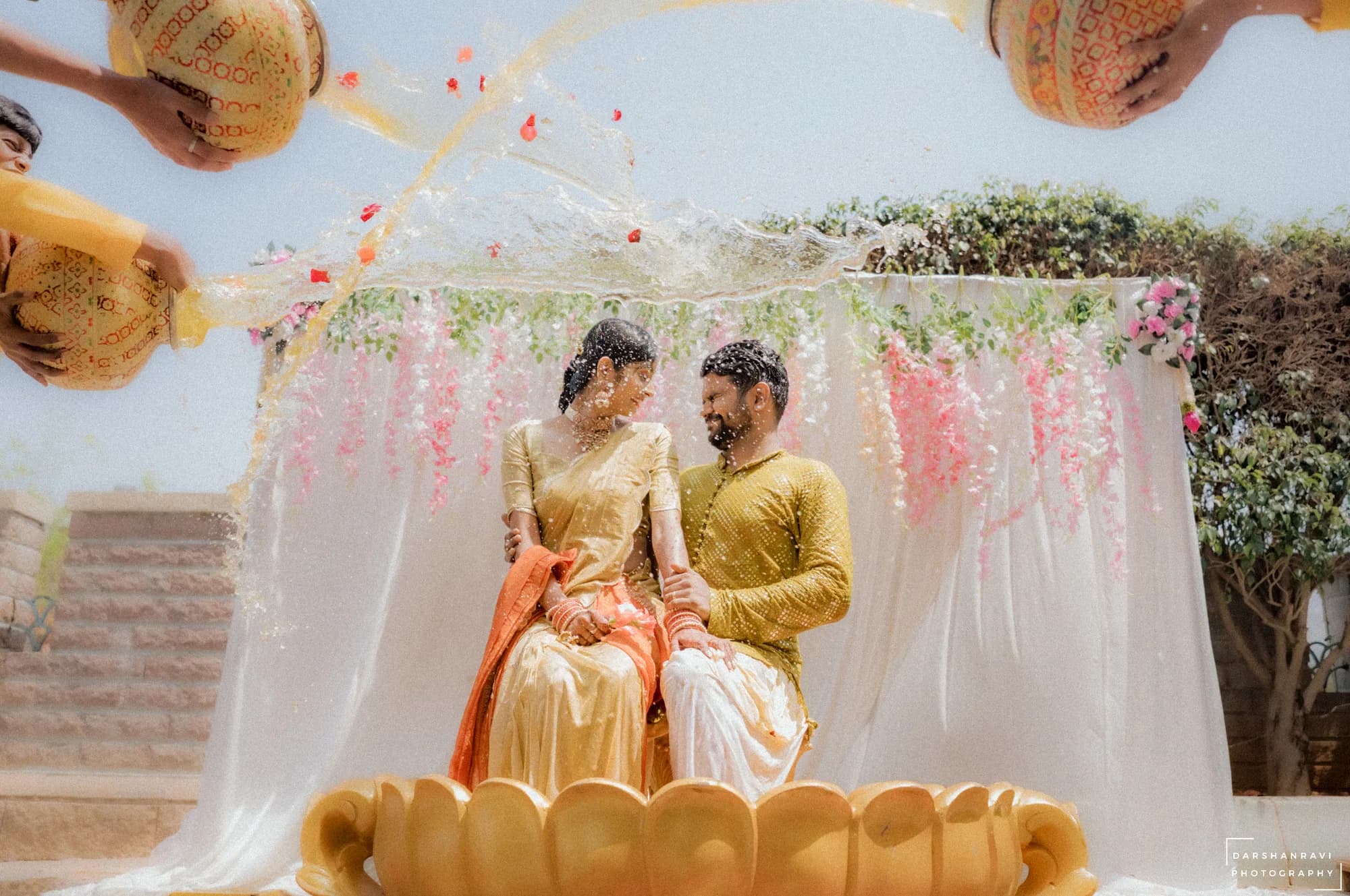 Snehaja & Gowtham — Haldi, photographed by Darshan Ravi Photography