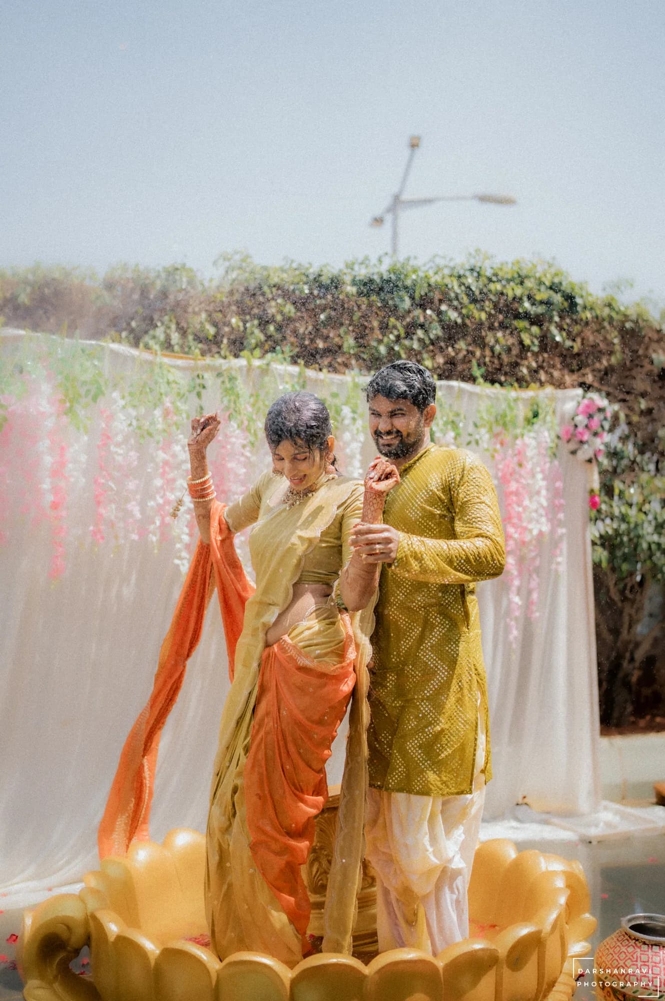 Snehaja & Gowtham — Haldi, photographed by Darshan Ravi Photography