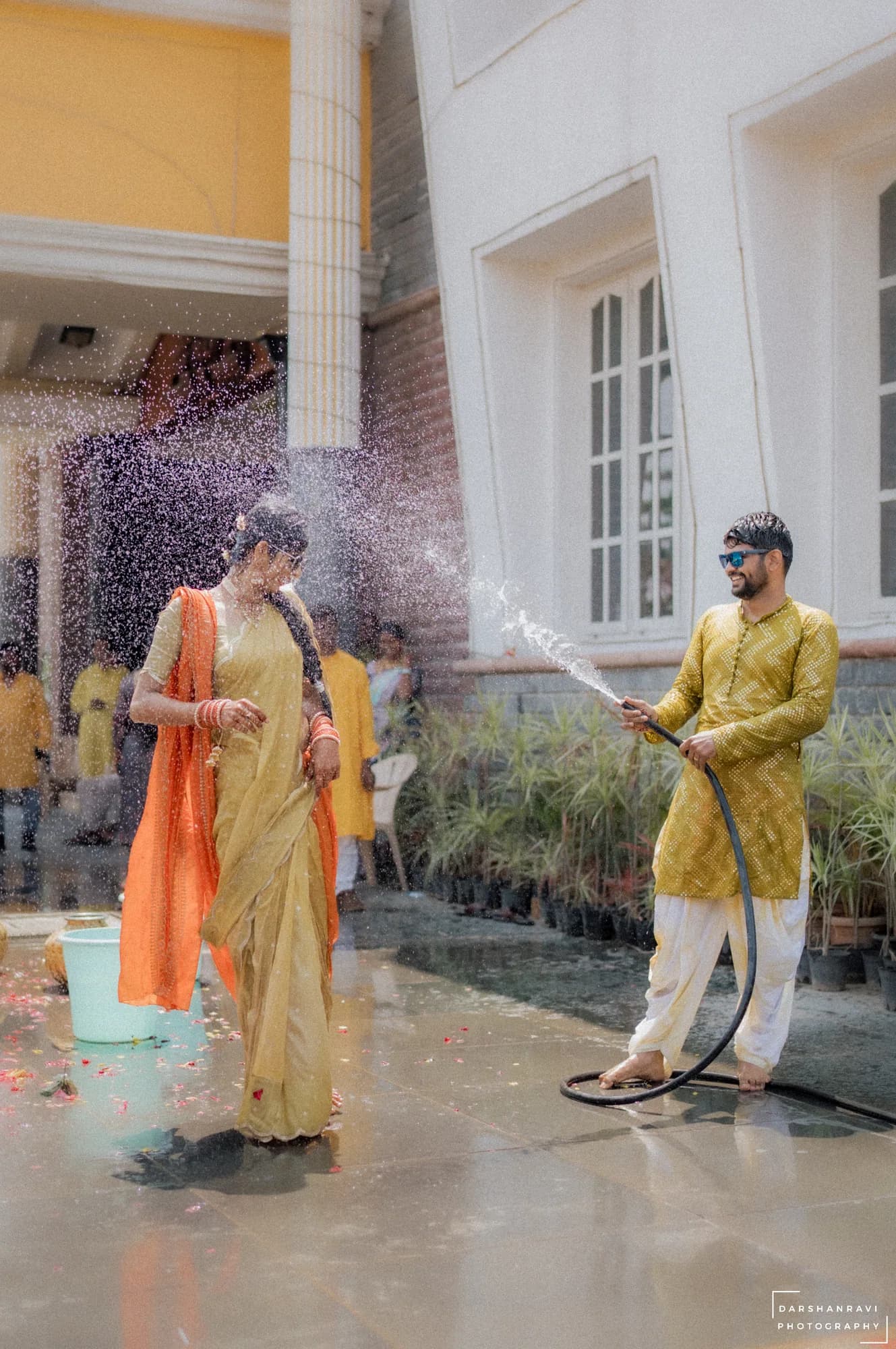 Snehaja & Gowtham — Haldi, photographed by Darshan Ravi Photography