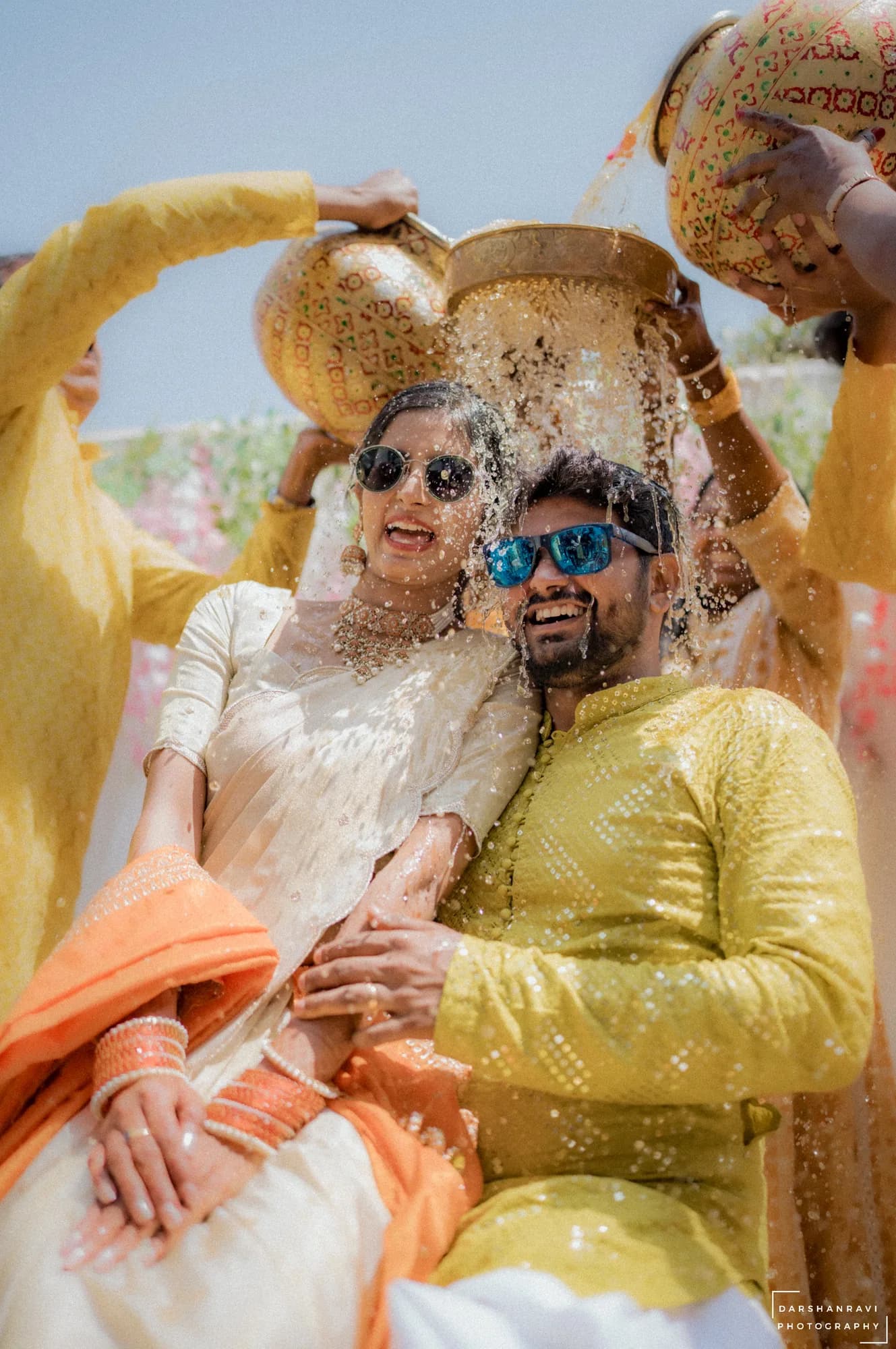 Snehaja & Gowtham — Haldi, photographed by Darshan Ravi Photography